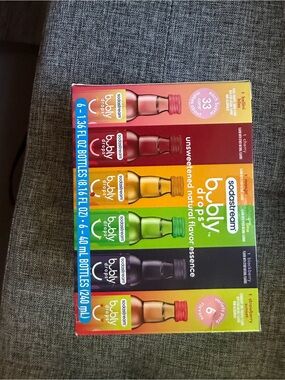Bobly Drops Unsweetened Natural Flavor Essence - Multi-Color Variety Pack